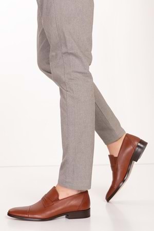 Gondol Erkek Hakiki Deri Kösele Taban Klasik Ayakkabı tx.3431 - Taba - 40