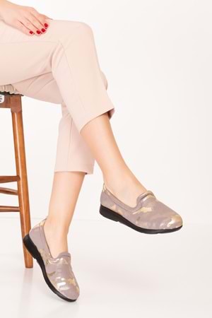 Gondol Günlük Rahat Hafif Üzeri Strecli Günlük Ayakkabı vdt.111 - Vizon - 38