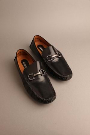 Gondol Erkek Hakiki Deri Klasik Loafer Siyah 42 ttx.220