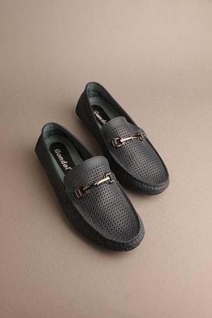 Gondol Erkek Hakiki Deri Klasik Loafer Lacivert 41 ttx.221