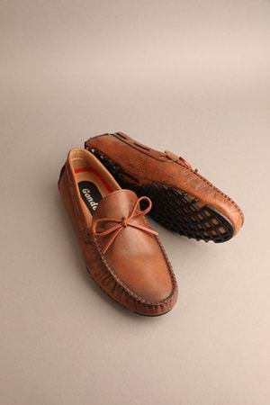 Gondol Erkek Hakiki Deri Klasik Loafer Kahverengi 41 ttx.233