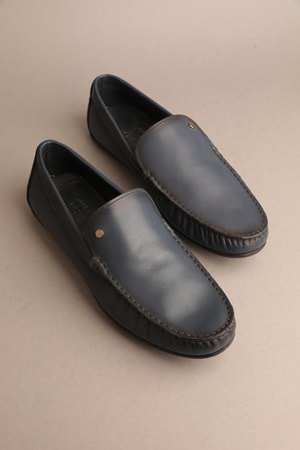 Gondol Erkek Hakiki Deri Klasik Loafer Lcivert 41 ttx.277