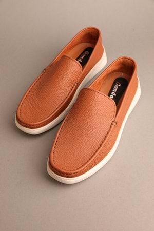 Gondol Erkek Hakiki Deri Klasik Loafer Taba 42 ttx.285