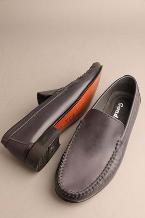 Gondol Erkek Hakiki Deri Klasik Loafer Lacivert 39 ttx.293