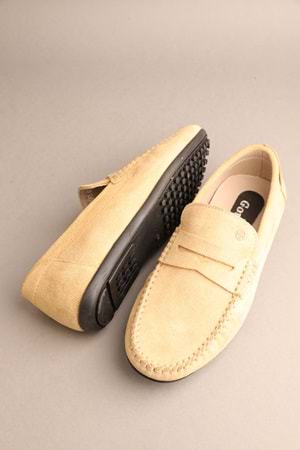 Gondol Erkek Hakiki Deri Klasik Loafer Yeşil 40 ttx.296