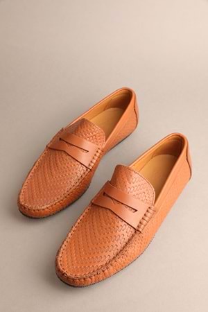 Gondol Erkek Hakiki Deri Klasik Loafer Taba 41 ttx.20132
