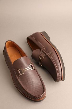 Gondol Erkek Hakiki Deri Klasik Loafer Kahverengi 42 ttx.20137