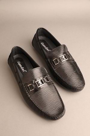 Gondol Erkek Hakiki Deri Klasik Loafer Siyah 42 ttx.20147
