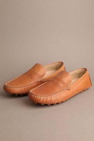 Gondol Erkek Hakiki Deri Klasik Loafer Taba 42 ttx.20156