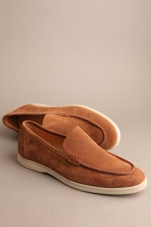 Gondol Erkek Hakiki Deri Klasik Loafer Taba Süet 40 ttx.20161