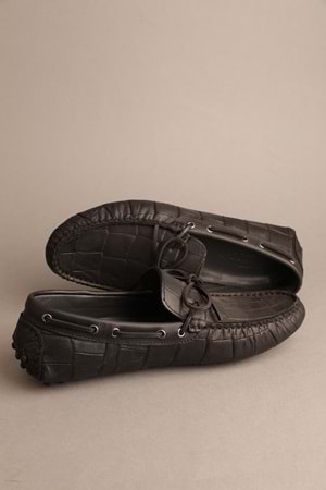 Gondol Erkek Hakiki Deri Klasik Loafer Siyah Croco 41 ttx.20167