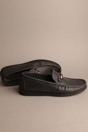 Gondol Erkek Hakiki Deri Klasik Loafer Siyah 42 ttx.604