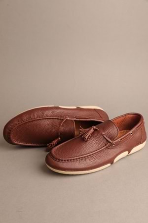 Gondol Erkek Hakiki Deri Klasik Loafer Kahverengi 41 ttx.609