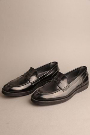 Gondol Erkek Hakiki Deri Klasik Loafer Siyah 42 ttx.613