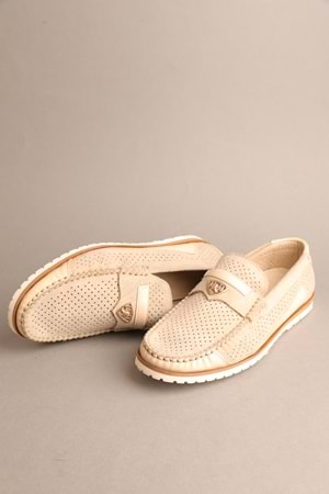 Gondol Erkek Hakiki Deri Klasik Loafer Buz Gri 42 ttx.614