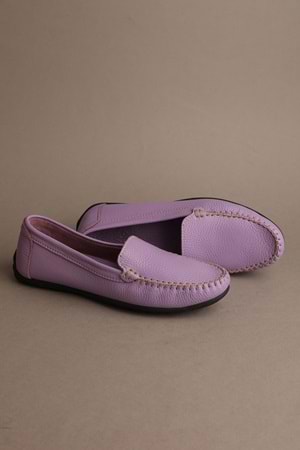 Gondol Kadın Hakiki Deri Klasik Loafer Lila 37 ttx.713