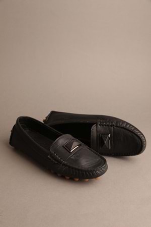 Gondol Kadın Hakiki Deri Klasik Loafer Siyah 37 ttx.727