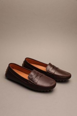 Gondol Kadın Hakiki Deri Klasik Loafer Kahverengi 37 ttx.734