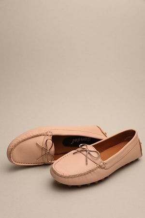 Gondol Kadın Hakiki Deri Klasik Loafer Pudra 37 ttx.759