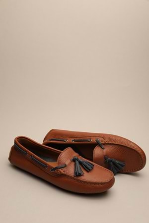 Gondol Kadın Hakiki Deri Klasik Loafer Taba 37 ttx.762