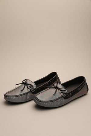 Gondol Kadın Hakiki Deri Klasik Loafer Gri 37 ttx.764