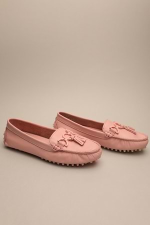 Gondol Kadın Hakiki Deri Klasik Loafer Pudra 37 ttx.794
