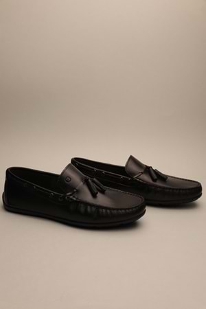 Gondol Erkek Hakiki Deri Klasik Loafer Siyah 42 ttx.620