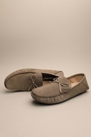 Gondol Erkek Hakiki Deri Klasik Loafer Gri 42 ttx.623