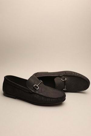 Gondol Erkek Hakiki Deri Klasik Loafer Siyah 42 ttx.625