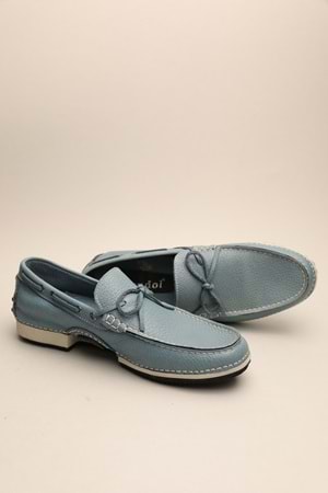 Gondol Erkek Hakiki Deri Klasik Loafer Mavi 40 ttx.628