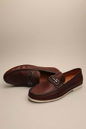 Gondol Erkek Hakiki Deri Klasik Loafer Kahverengi 42 ttx.642