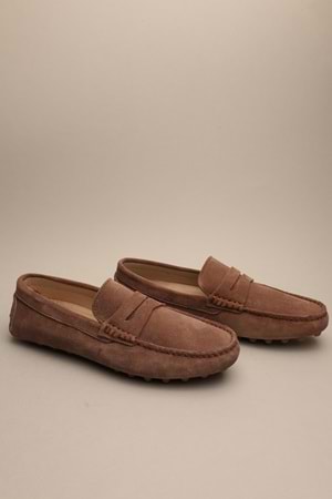 Gondol Erkek Hakiki Deri Klasik Loafer Vizon 41 ttx.645