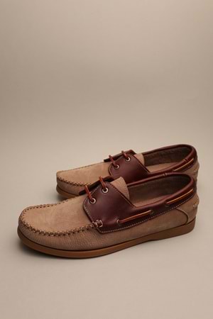 Gondol Erkek Hakiki Deri Klasik Loafer Vizon 42 ttx.646