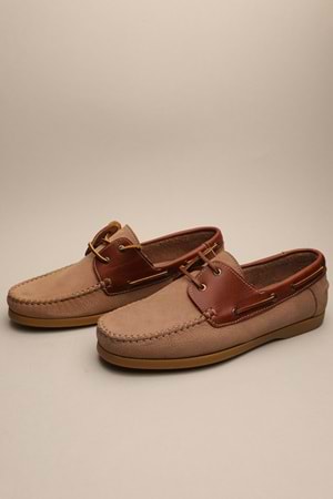 Gondol Erkek Hakiki Deri Klasik Loafer Vizon 42 ttx.652