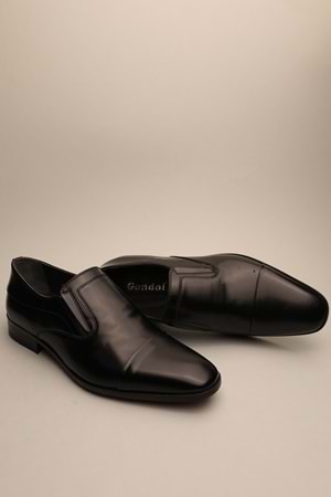 Gondol Erkek Hakiki Deri Klasik Kösele Siyah 41 ttx.134