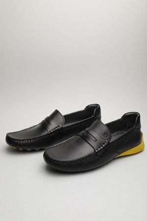 Gondol Erkek Hakiki Deri Klasik Loafer Siyah 42 ttx.694