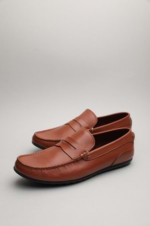 Gondol Erkek Hakiki Deri Klasik Loafer Taba 42 ttx.60123