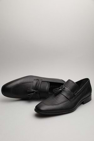 Gondol Erkek Hakiki Deri Klasik Siyah 41 ttx.144