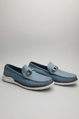 Gondol Erkek Hakiki Deri Klasik Loafer Mavi 41 ttx.60129
