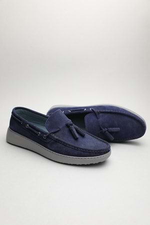 Gondol Erkek Hakiki Deri Klasik Loafer Laci Süet 42 ttx.60136