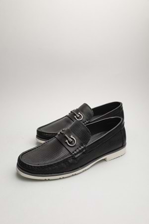 Gondol Erkek Hakiki Deri Klasik Loafer Siyah 42 ttx.60141
