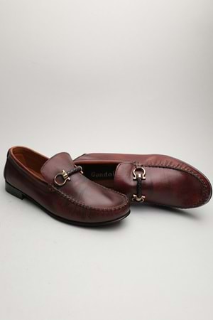 Gondol Erkek Hakiki Deri Klasik Loafer Kahverengi 42 ttx.60153