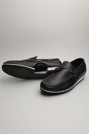 Gondol Erkek Hakiki Deri Klasik Loafer Siyah 43 ttx.60174