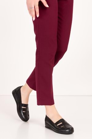 Gondol Kadın Hakiki Deri Anatomik Taban Anne Ayakkabı pyt.1207 - Siyah - 40