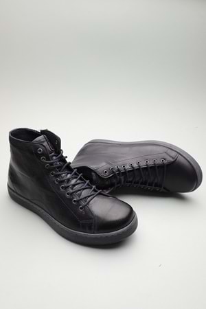 Gondol Hakiki Deri Günlük Hafif Yumuşak Spor Bot zx.1152 - Lacivert - 37