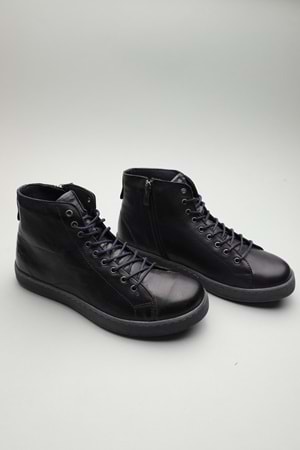 Gondol Hakiki Deri Günlük Hafif Yumuşak Spor Bot zx.1152 - Lacivert - 37