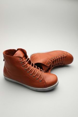 Gondol Hakiki Deri Günlük Hafif Yumuşak Spor Bot zx.1152 - Taba - 37