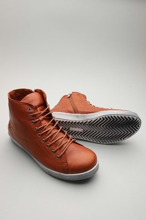 Gondol Hakiki Deri Günlük Hafif Yumuşak Spor Bot zx.1152 - Taba - 37