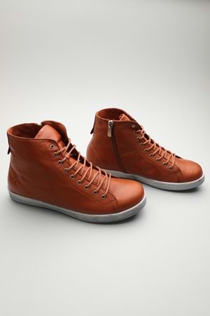 Gondol Hakiki Deri Günlük Hafif Yumuşak Spor Bot zx.1152 - Taba - 37