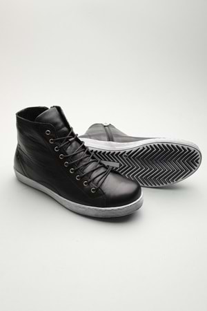 Gondol Hakiki Deri Günlük Hafif Yumuşak Spor Bot zx.1152 - Siyah - 37